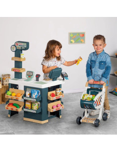 SMOBY prekybos centras su kasos vežimėliu ir elektroniniu skaitytuvu 2
