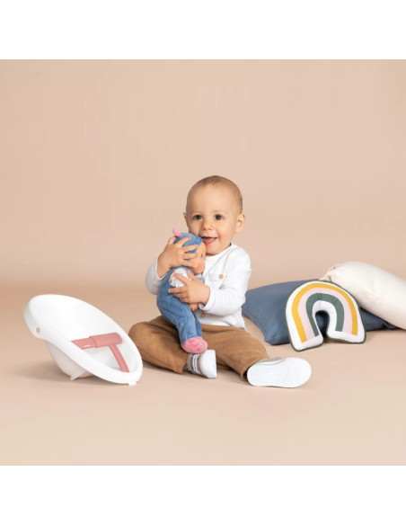 SMOBY Little Walker Pusher 3in1 vežimėlis vaikams + kūdikio lėlė SMOBY Little Walker Pusher 3in1 vežimėlis vaikams + kūdikio lėlė