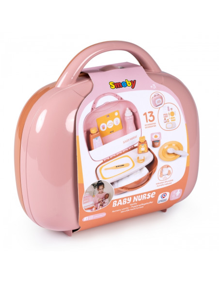Smoby Baby Nurse auklės reikmenų lagaminas Smoby Baby Nurse auklės reikmenų lagaminas