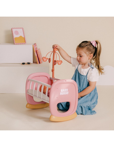 SMOBY Baby Nurse Kołyska z karuzelką SMOBY Baby Nurse Kołyska z karuzelką