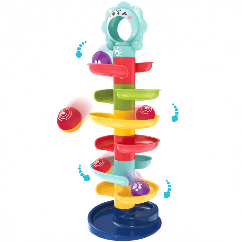 WOOPIE BABY Kulkos takelis Spiralinis rinkinys + 2 kamuoliukai