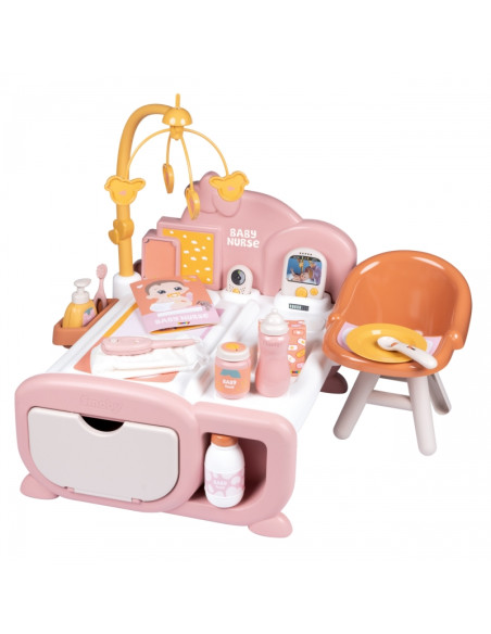 SMOBY Baby Nurse elektroninis auklės kampelis SMOBY Baby Nurse elektroninis auklės kampelis