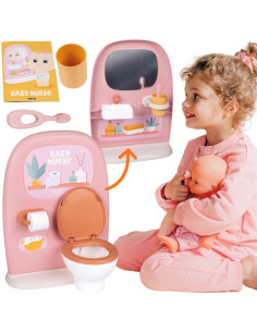 SMOBY Baby Nurse - Dvipusis tualetas 42 cm lėlei