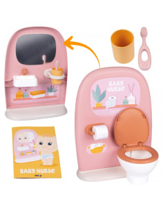 SMOBY Baby Nurse - Dvipusis tualetas 42 cm lėlei 2