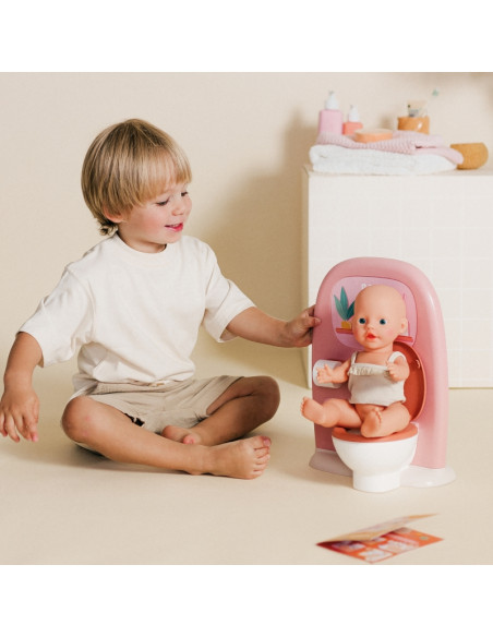 SMOBY Baby Nurse - Dvipusis tualetas 42 cm lėlei SMOBY Baby Nurse - Dvipusis tualetas 42 cm lėlei