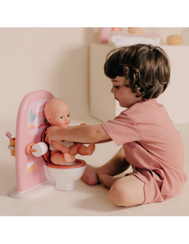 SMOBY Baby Nurse - Dvipusis tualetas 42 cm lėlei