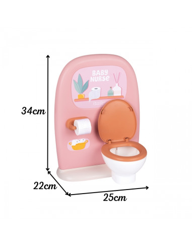SMOBY Baby Nurse - Dvipusis tualetas 42 cm lėlei