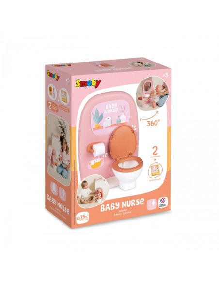 SMOBY Baby Nurse - Dvipusis tualetas 42 cm lėlei SMOBY Baby Nurse - Dvipusis tualetas 42 cm lėlei