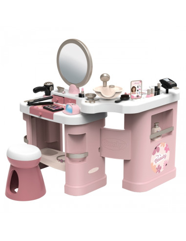 SMOBY BEAUTY Mažasis stilisto centras + 26 priedai Kirpykla ir kosmetologė