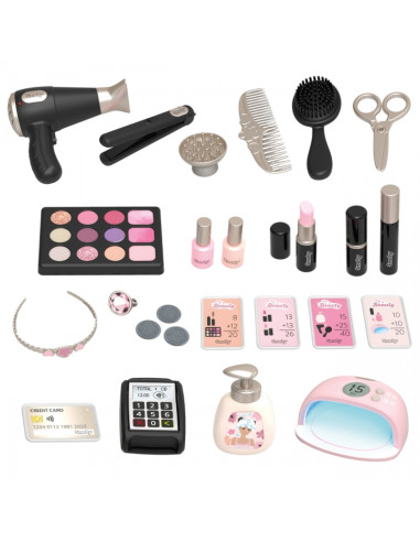 SMOBY BEAUTY Mažasis stilisto centras + 26 priedai Kirpykla ir kosmetologė