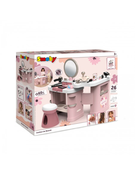 SMOBY BEAUTY Mažasis stilisto centras + 26 priedai Kirpykla ir kosmetologė SMOBY BEAUTY Mažasis stilisto centras + 26 priedai Kirpykla ir kosmetologė