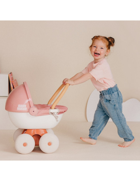 SMOBY Baby Nurse Deep vežimėlis su plastikiniu stogeliu SMOBY Baby Nurse Deep vežimėlis su plastikiniu stogeliu