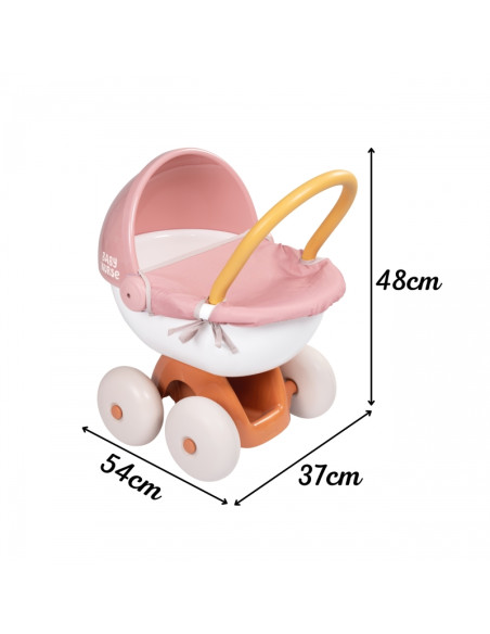 SMOBY Baby Nurse Deep vežimėlis su plastikiniu stogeliu SMOBY Baby Nurse Deep vežimėlis su plastikiniu stogeliu