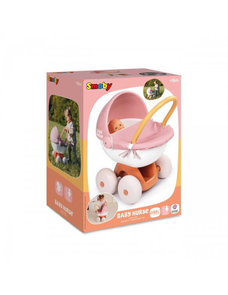 SMOBY Baby Nurse Deep vežimėlis su plastikiniu stogeliu SMOBY Baby Nurse Deep vežimėlis su plastikiniu stogeliu