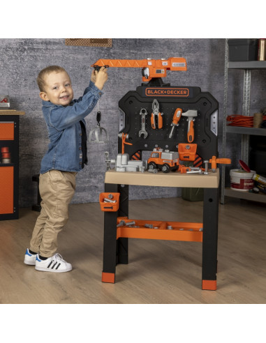 SMOBY Black+Decker Bricolo statybinio krano dirbtuvės