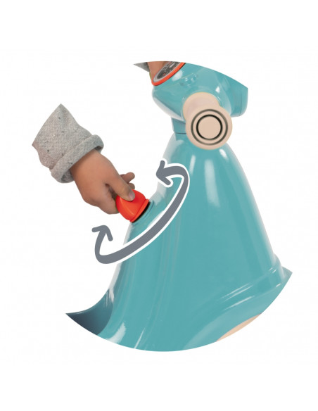 Smoby Niebieski jeździk skuter Retro Ciche koła Scooter Smoby Niebieski jeździk skuter Retro Ciche koła Scooter