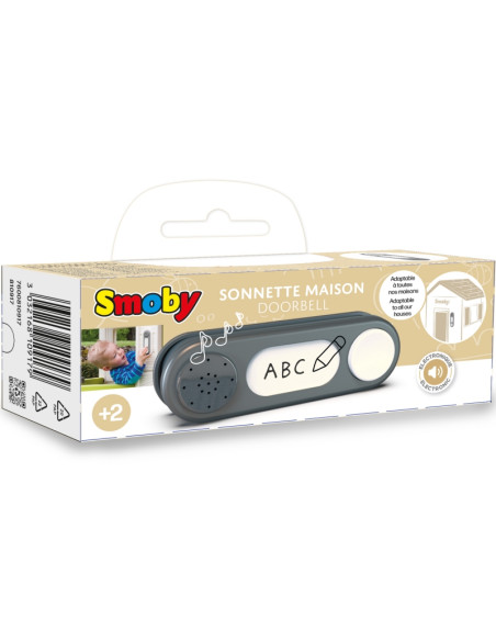 SMOBY elektroninis durų skambutis pilkas SMOBY elektroninis durų skambutis pilkas
