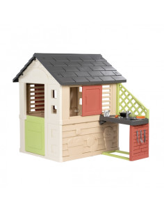 Smoby Nature House с кухней + 17 аксессуаров