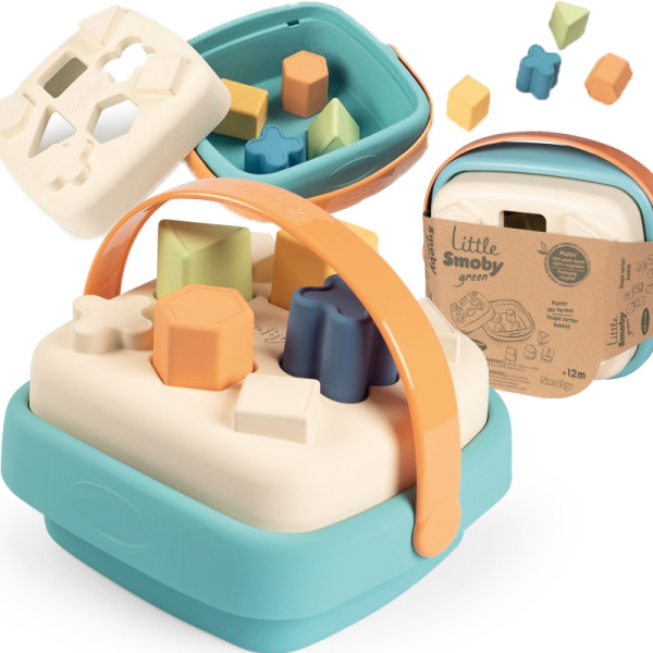 SMOBY Little Green Sorter in Basket Bioplastic