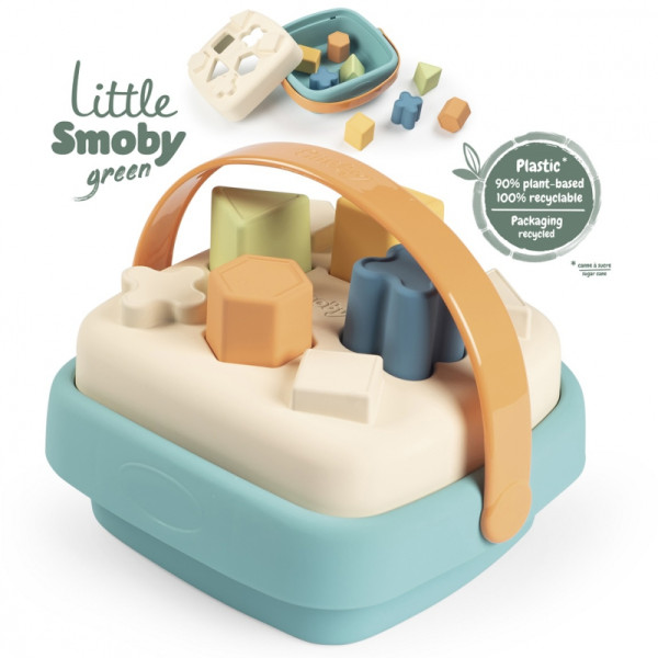 SMOBY Little Green Sorter in Basket Bioplastic
