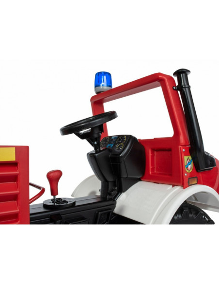 Rolly Toys Unimog Mercedes Benz ugnegesių automobilis su švyturėliu