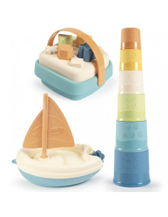 SMOBY Little Green Boat Set Tower Sorter Биопластик