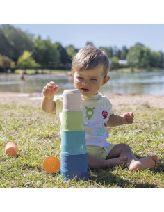 SMOBY Mažųjų žaliųjų laivelių rinkinys Bokštų rūšiuoklė Bioplastikas 2