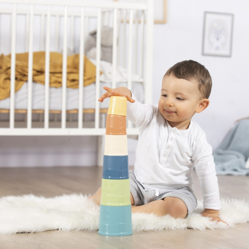 SMOBY Mažųjų žaliųjų laivelių rinkinys Bokštų rūšiuoklė Bioplastikas