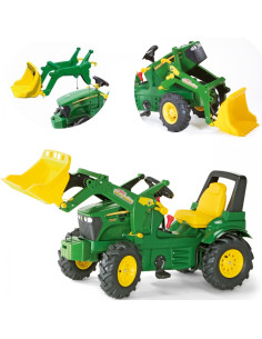 Rolly Toys rollyFarmtrac John Deere 7930 - Pedalinis traktorius su kaušu, žalias