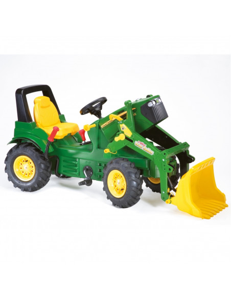 Rolly Toys rollyFarmtrac John Deere 7930 - педальный трактор с ковшом, зелёный