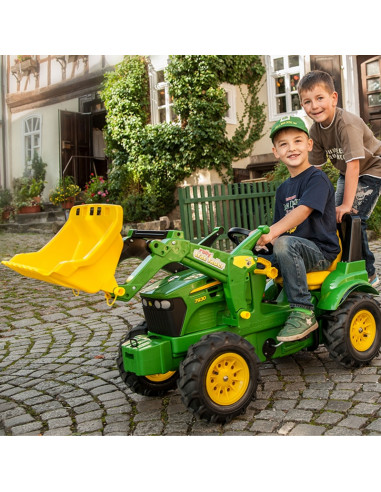 Rolly Toys rollyFarmtrac John Deere 7930 - Pedalinis traktorius su kaušu, žalias