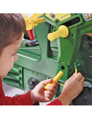 Rolly Toys rollyFarmtrac John Deere 7930 - Pedalinis traktorius su kaušu, žalias