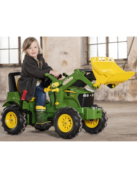 Rolly Toys rollyFarmtrac John Deere 7930 - педальный трактор с ковшом, зелёный