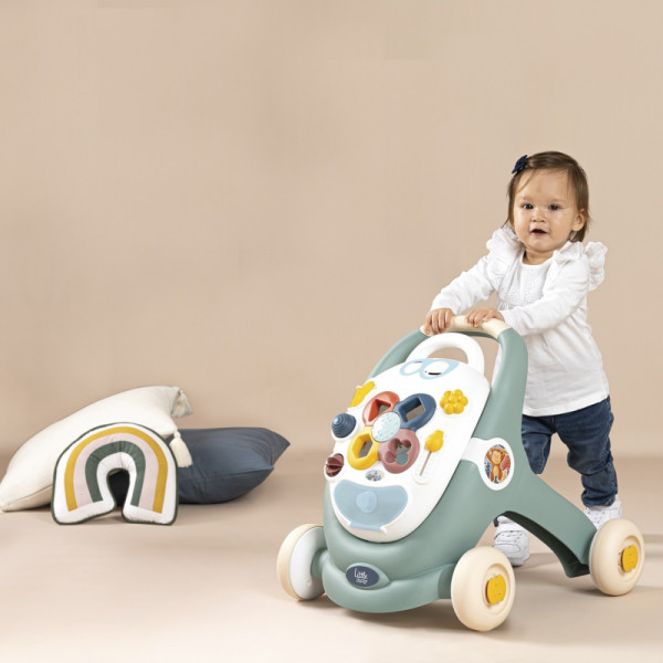 SMOBY Little 3-in-1 vežimėlis Interaktyvus vežimėlis SMOBY Little 3-in-1 vežimėlis Interaktyvus vežimėlis