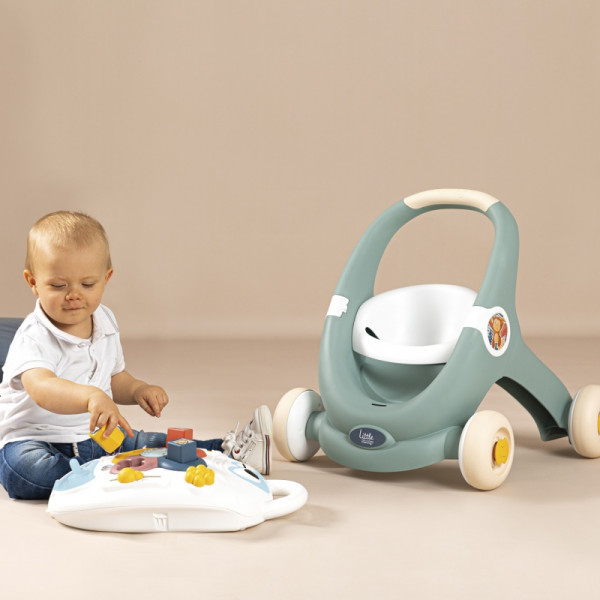 SMOBY Little 3-in-1 vežimėlis Interaktyvus vežimėlis SMOBY Little 3-in-1 vežimėlis Interaktyvus vežimėlis