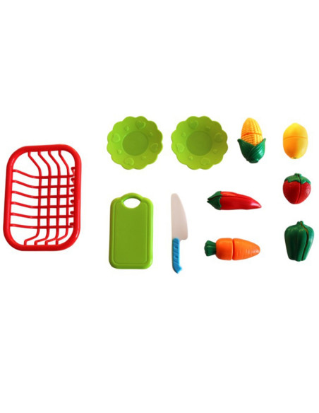 AXI Emily pikniko stalas su suoliuku, kriaukle su čiaupu ir vandens / smėlio indais