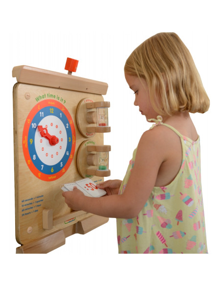 MASTERKIDZ Mokymasis apie laiką. Valandų skaitymas. Edukacinė lenta.