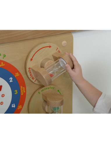 MASTERKIDZ Learning to Read the Clock Flex Wall Educational Board