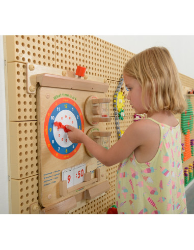MASTERKIDZ Learning to Read the Clock Flex Wall Educational Board