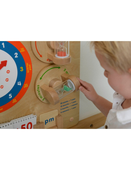 MASTERKIDZ Nauka O Czasie Czytanie Godziny - Tablica Edukacyjna