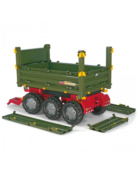 Rolly Toys rollyTrailer didelė priekaba, 3 ašių, daugiafunkcė priekaba