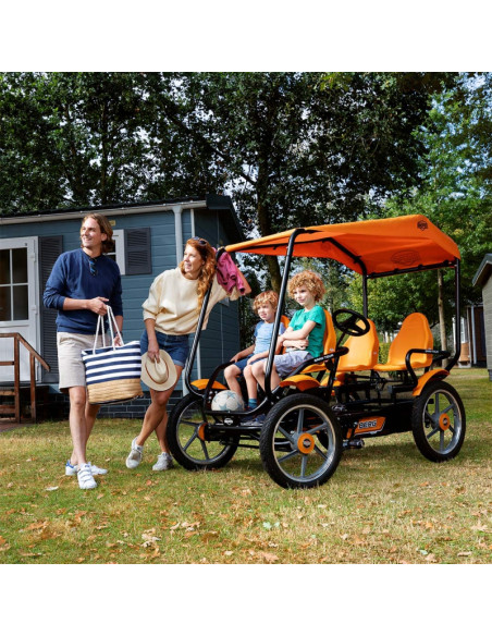 Berg pedalinis gokartas „Gran Tour Racer“, 4 vietų, iki 225 kg