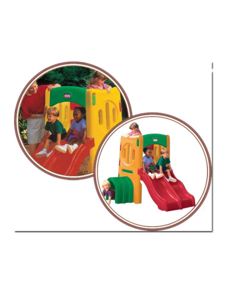 Małpi gaj z podwójną zjeżdżalnią Little Tikes