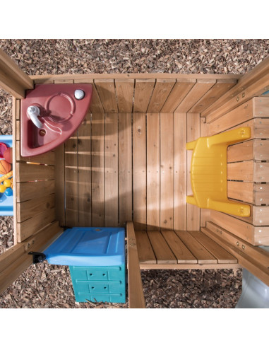 STEP2 Adventure wooden playground House Slide