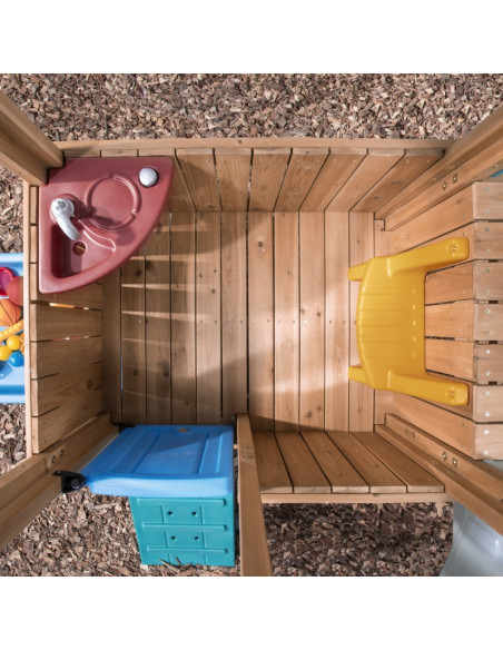 Деревянная игровая площадка STEP2 Adventure House Slide