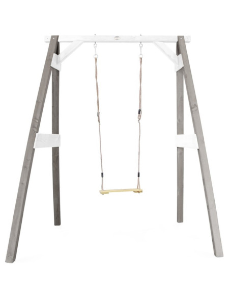 Деревянные качели AXI с сиденьем серые для игровой площадки
