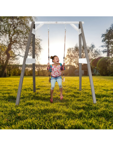AXI Wooden Swing with Seat Gray Playground
