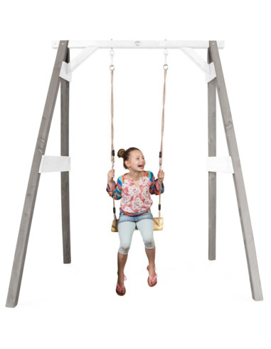 AXI Wooden Swing with Seat Gray Playground