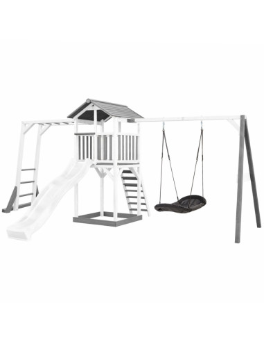 Деревянная игровая башня AXI с качелями, лестницами и горкой XXL