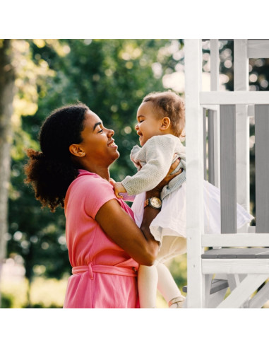 Деревянная игровая башня AXI с качелями, лестницами и горкой XXL